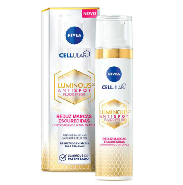 Creme Facial Nivea Anti-manchas Cellular Luminous Fps 50 40ml