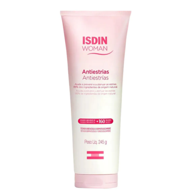 Creme Hidratante Antiestrias Corporal ISDIN Woman 245g - Imagem 2