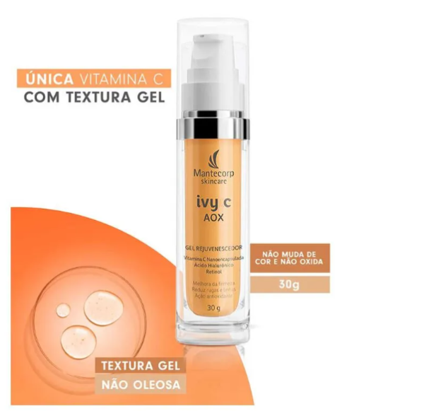Gel Rejuvenescedor Facial Mantecorp Ivy C Aox 30g - Imagem 2