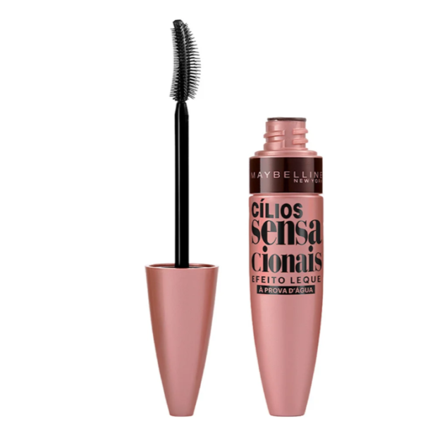 Máscara para Cílios Maybelline Sensacionais Efeito Leque À Prova D'água Preto 9ml - Imagem 2