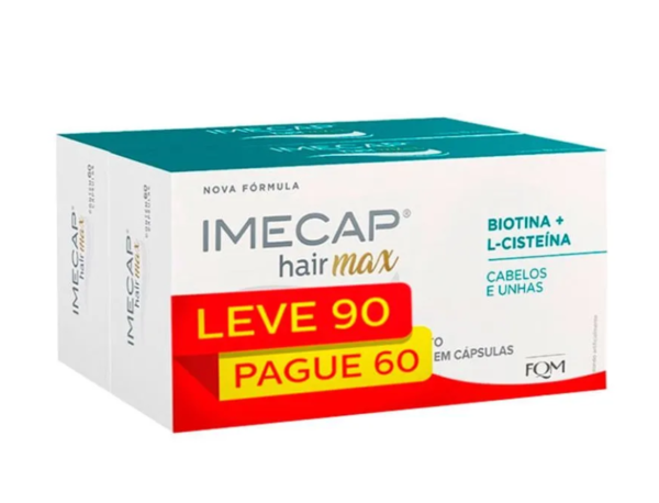 Imecap Hair Max com 90 Cápsulas