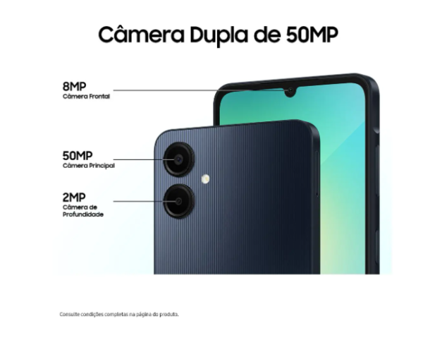 Smartphone Samsung Galaxy A06 Dual SIM 128 GB verde claro 4 GB RAM - Imagem 3