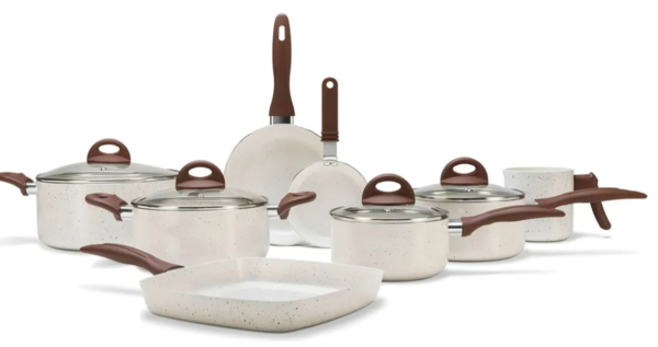 Conjunto de Panelas 8 Peças Ceramic Life Smart Plus Vanilla - Brinox