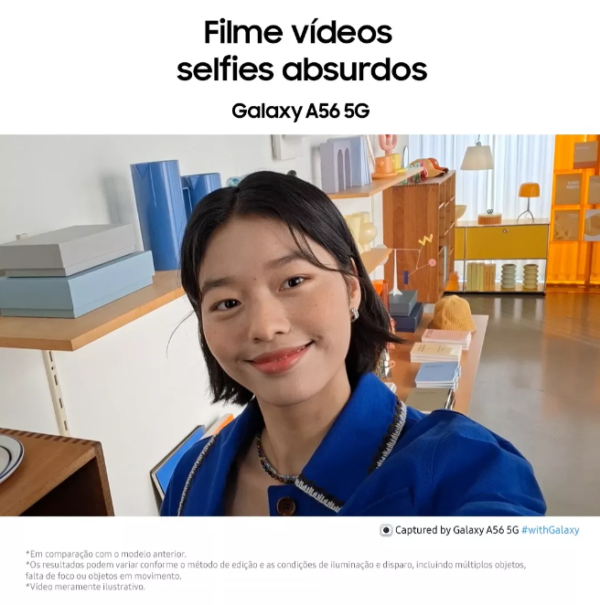 Smartphone Samsung Galaxy A56 5g 128gb 8gb Ram Cinza - Imagem 5